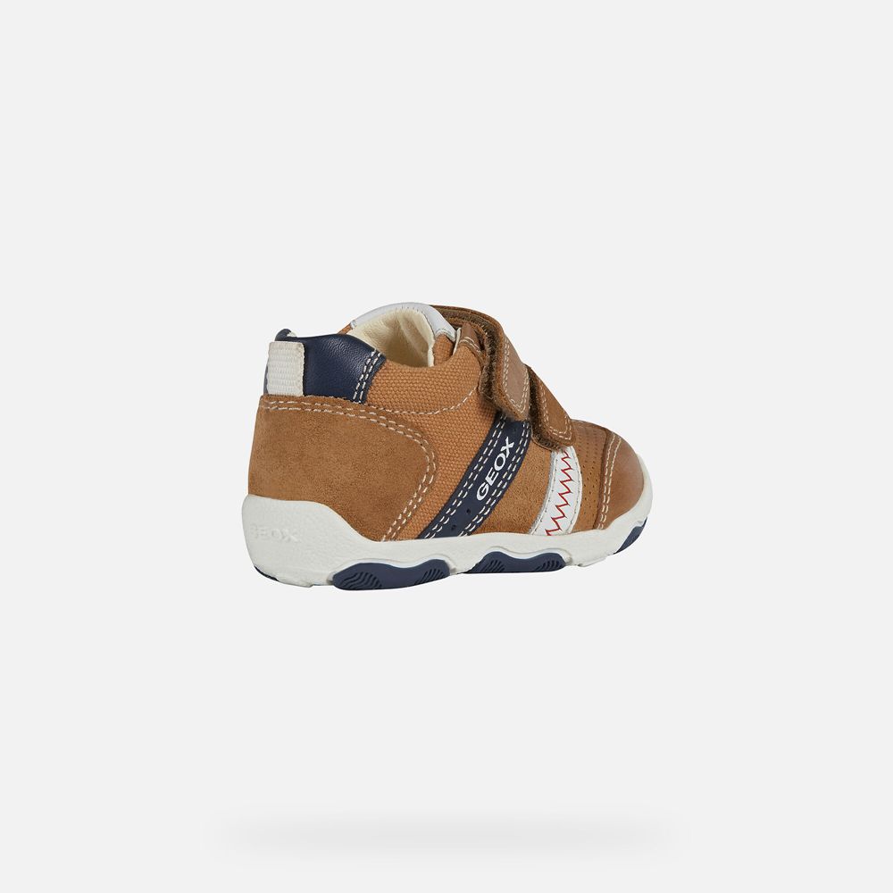 Tenis Geox Bebe Marrom - New Balu Boy - SFCOP8254